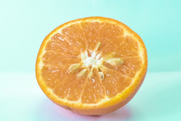 fresh orange closeup healthy 