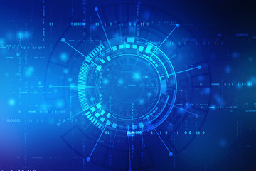 Abstract technology background Hi-tech communication concept futuristic digital innovation background