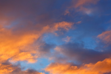 夕焼けの空