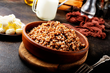 cooked buckwheat