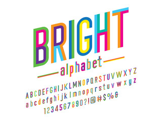 Trendy style colorful alphabet design © FotoGraphic