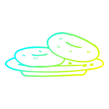 recommend clip art: cold gradient line drawing cartoon donuts