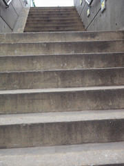 concrete stairway steps