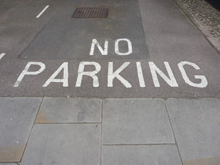 no parking sign