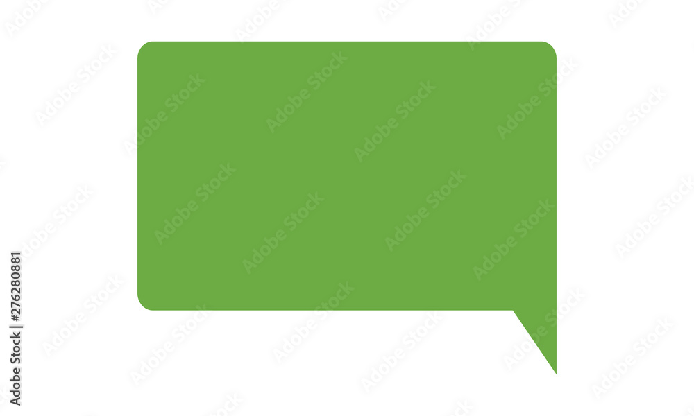 Poster chat bubble icon for conversation and messaging