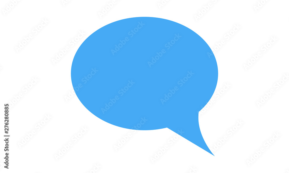 Poster chat bubble icon for messaging and communication concepts