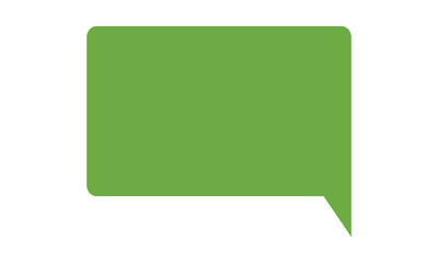 Chat bubble icon for conversation and messaging