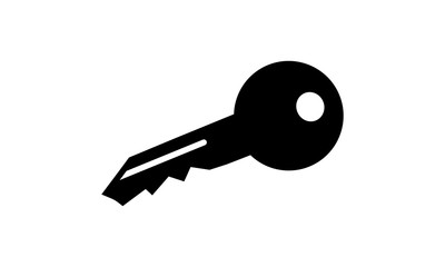 Key solid icon for security and password protection