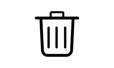 Trash can icon for deleting and discarding data
