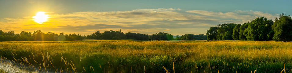 Ridgefield National Wildlife Refuge Summer Sunset Washington State 