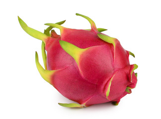 dragon fruit isolated on white background with clipping path