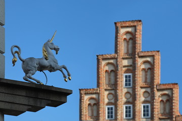 Fototapeta premium Das Einhorn von Lüneburg