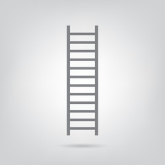 grey ladder icon- vector illustration