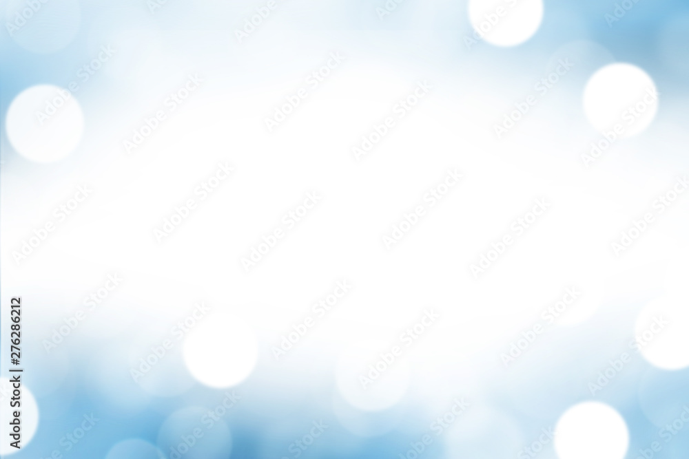 Poster blue blurred bokeh abstract for background