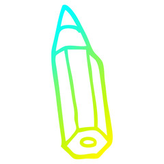 cold gradient line drawing cartoon pencil