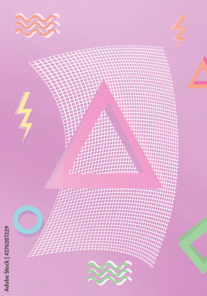 Poster abstract design on color background - textured. for your design