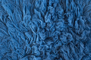 background texture of fur. blue color. blue fur