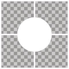 Collage frames with universal uolour palette. Infographic template stock vector illustration