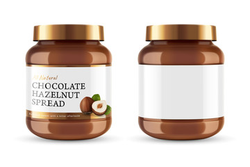 Chocolate spread can jar