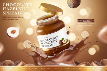 Chocolate hazelnut spread ads