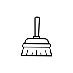 Broom symbol icon vector illustration