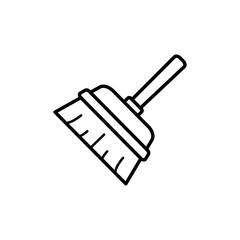 Broom symbol icon vector illustration
