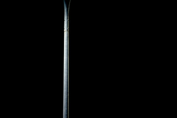 lamp post black background
