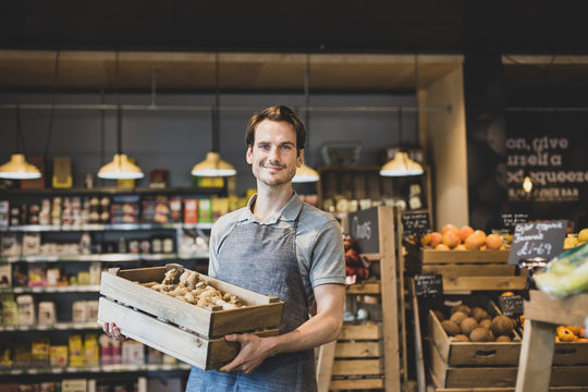 Portrait of small business owner looking to camera