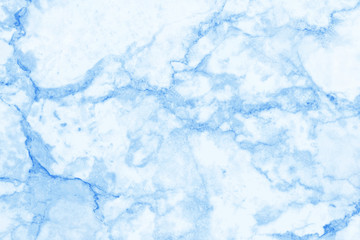 Fototapeta na wymiar Blue pastel marble texture in natural pattern with high resolution for background and design art work. Tiles stone floor.
