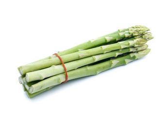 Asparagus on white background