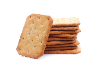 Cracker isolated on white