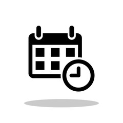 Calendar icon in flat style. Calendar symbol for your web site design, logo, app, UI Vector EPS 10.