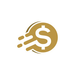 coin digital money investment logo icon illustration. finance design vector