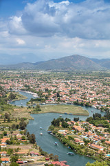 Fototapeta premium Dalyan Panorama from Above, Turkey
