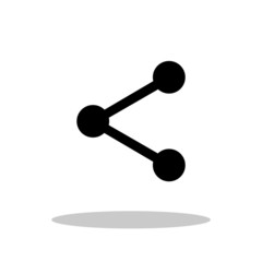 Share icon in flat style. Share symbol for your web site design, logo, app, UI Vector EPS 10.