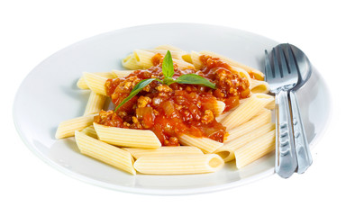 pasta isolated on white