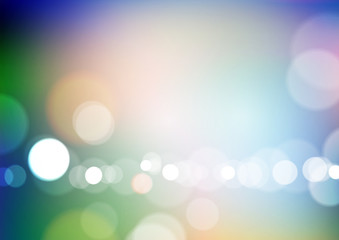 Abstract bokeh light colors background