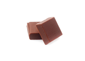 chocolate on isolated white background