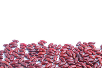 Red bean isolated on white background