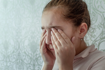Fototapeta premium domestic violence, beating children, cruelty of parents