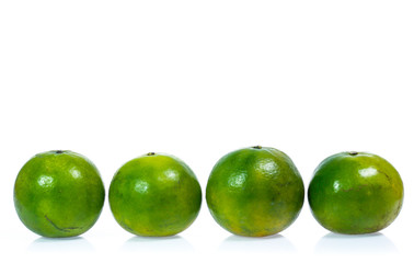 Orange fruit isolated on white background