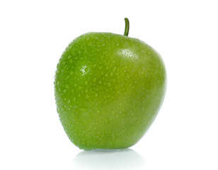 Green apple, isolated on white background