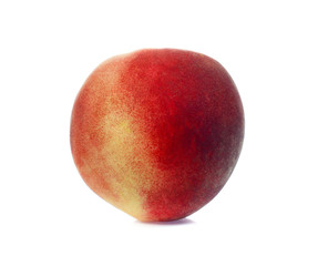 Peach isolated on white