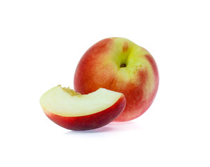 Peach isolated on white