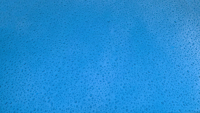 sfondo azzurro celeste texture di acqua pioggia gocce