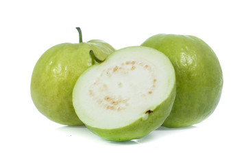 Guava isolated on white background