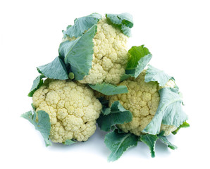 Cauliflower isolated on white background