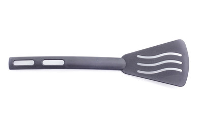 black kitchen utensil collection, isolated on white background