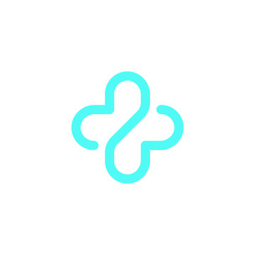 Medical Pharmacy Healthcare Blue Cross Logo Vector