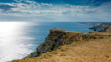 At the edge of the earth. Crimea. Cape Fiolent.